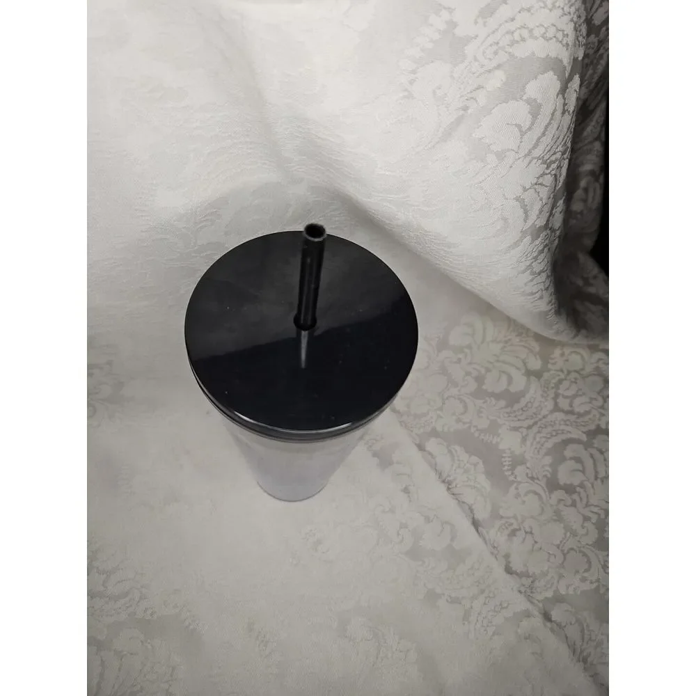 Starbucks BLACK OMBRE SILVER GLITTER‎ Tumbler Venti Holiday 2019 Blingy Sparkle - Picture 6 of 7